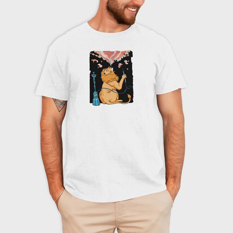 Smoke Lion Vibes, Tricou Barbati (Unisex)