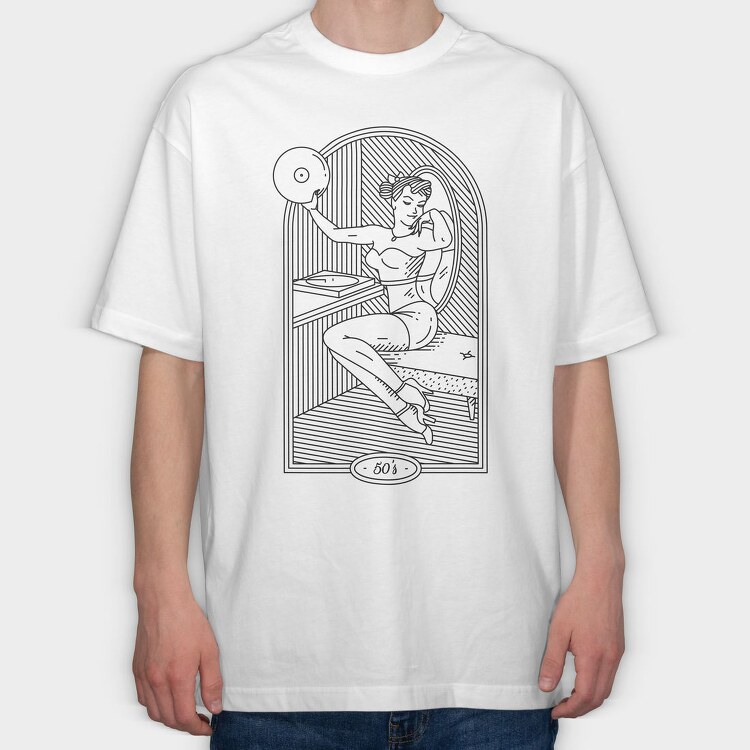 50S, Tricou Oversize Barbati (Unisex)