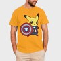 Pikachu Captain Shield, Tricou Barbati (Unisex)