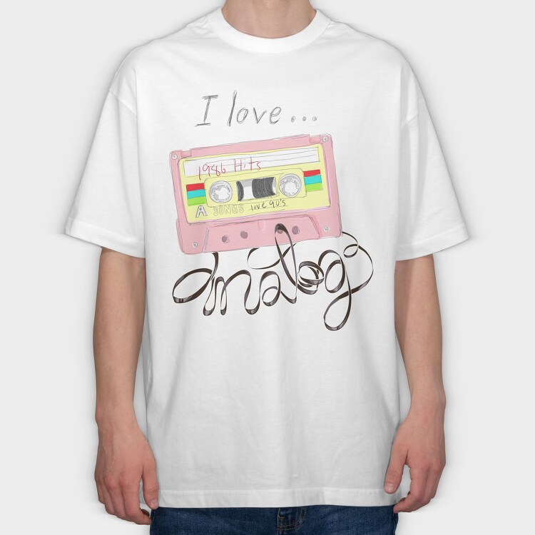 Cassette Dreams, Tricou Oversize Barbati (Unisex)