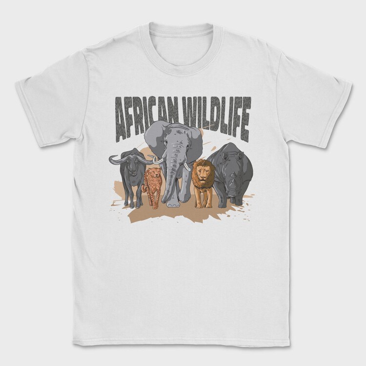 African Animals, Tricou Barbati (Unisex)