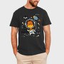 Giraffe Astronaut Fun, Tricou Barbati (Unisex)