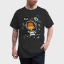 Giraffe Astronaut Fun, Tricou Barbati (Unisex)