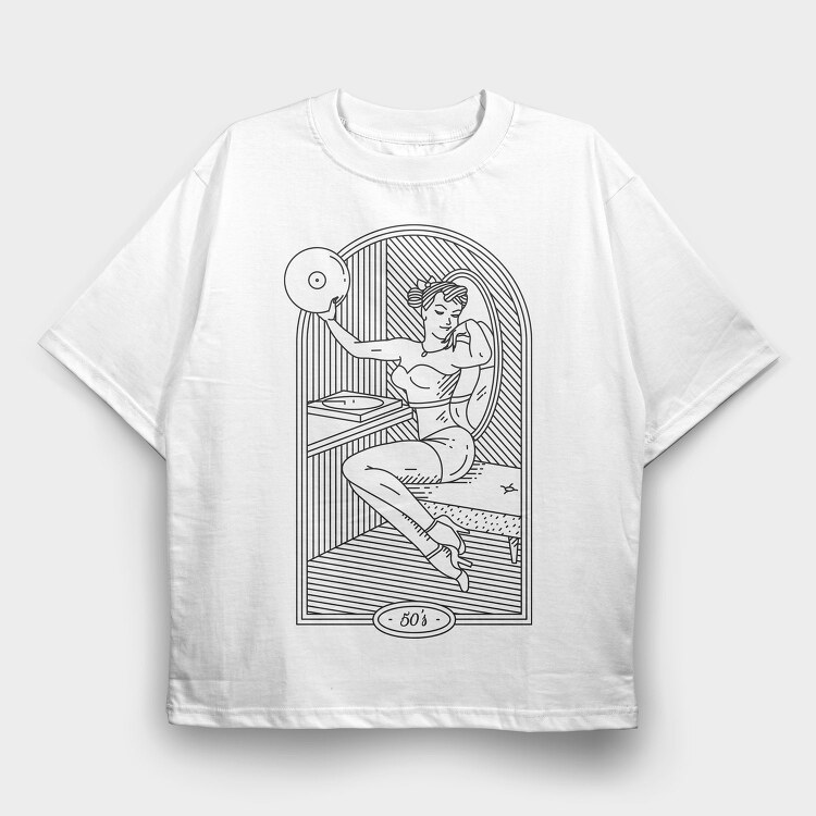 50S, Tricou Oversize Barbati (Unisex)