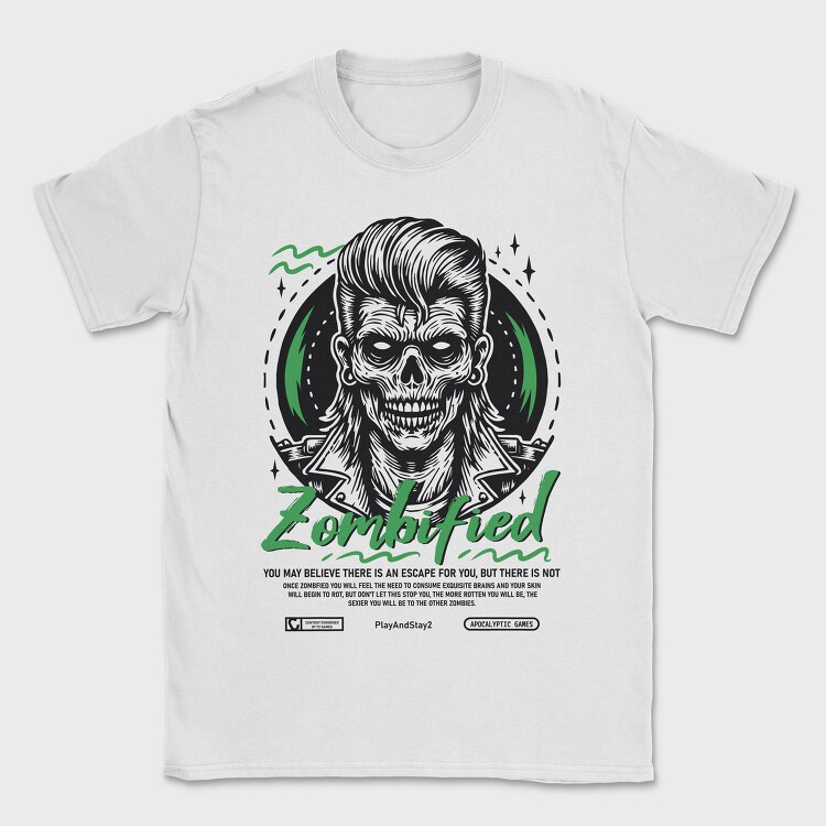 Zombified, Tricou Barbati (Unisex)