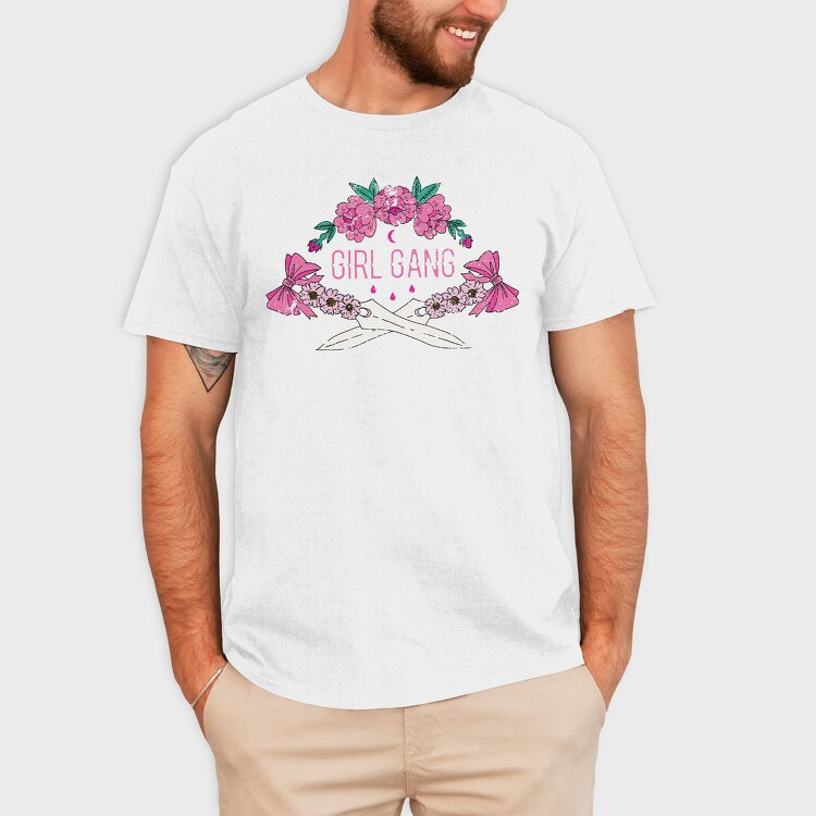 Girl Gang Blooms, Tricou Barbati (Unisex)