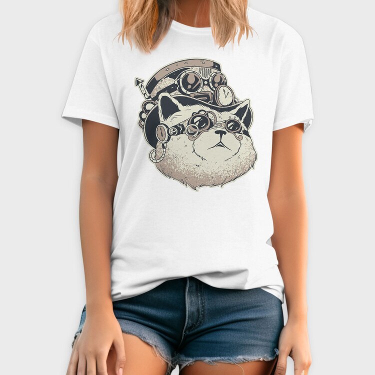 Pug Pilot Goggles, Tricou Barbati (Unisex)