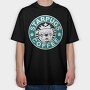 Pug Prince Coffee, Tricou Oversize Barbati (Unisex)