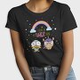 Rainbow Unicorn Duo, Tricou Femei
