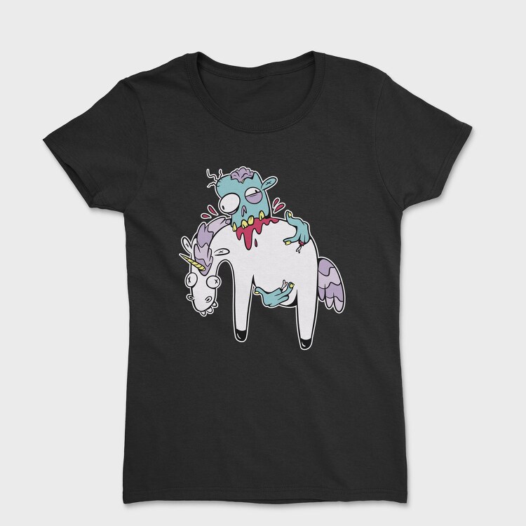 Zombie Eating Unicorn, Tricou Femei