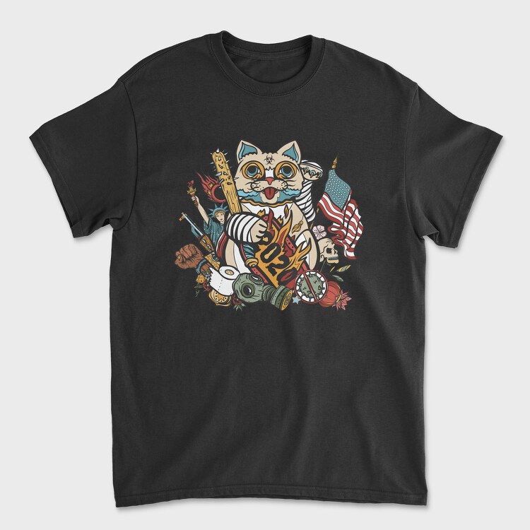 Cat Rebellion 2020, Tricou Barbati (Unisex)
