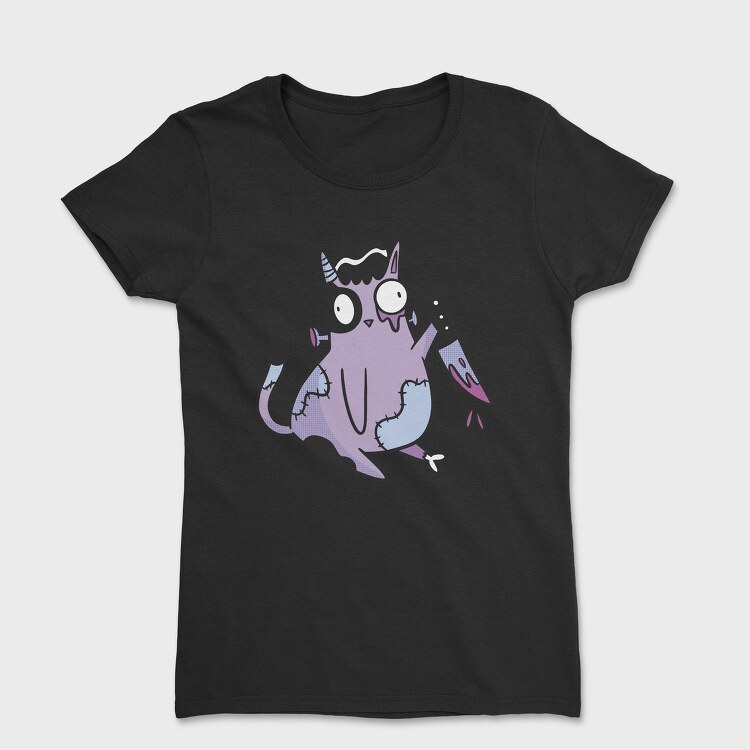 Zombie Cat Knife, Tricou Femei
