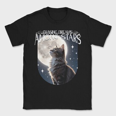 Chasing Dreams Among The Stars Cat Trend, Tricou Barbati (Unisex)