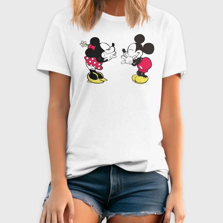 Mickey Minnie Love Affair, Tricou Barbati (Unisex)