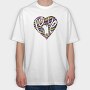 Cat Love Vibe, Tricou Oversize Barbati (Unisex)