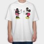 Mickey Minnie Love Affair, Tricou Oversize Barbati (Unisex)