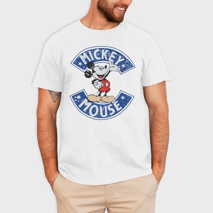 Mickey Mouse Emblem, Tricou Barbati (Unisex)