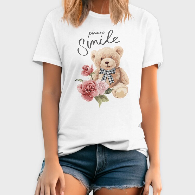 Teddy Rose Smile, Tricou Barbati (Unisex)