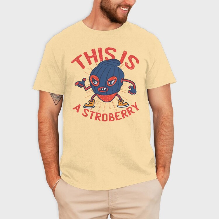 This Is A Stroberry, Tricou Barbati (Unisex)