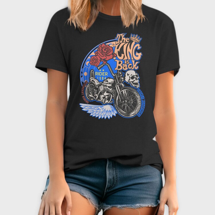 King Rose Rider, Tricou Barbati (Unisex)