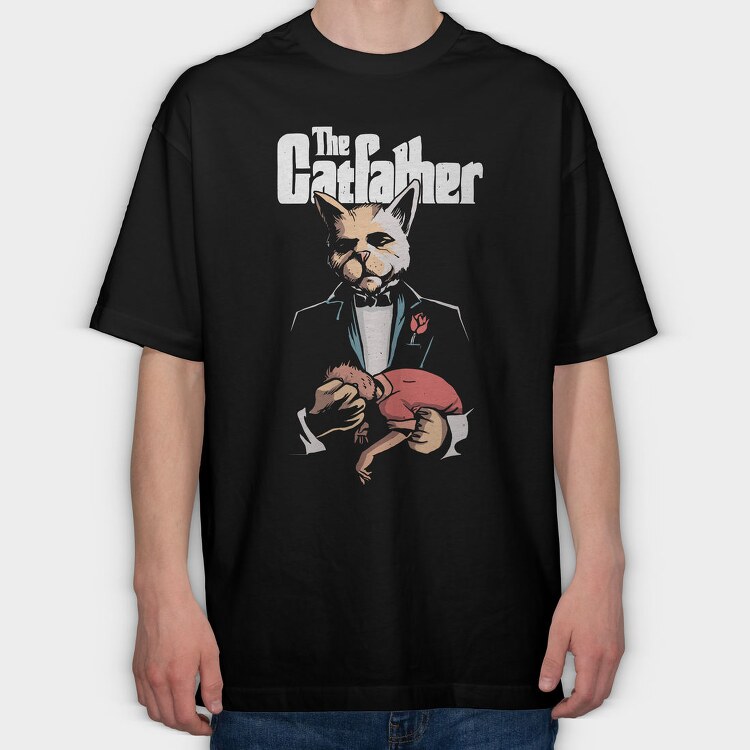 Catfathers Embrace, Tricou Oversize Barbati (Unisex)