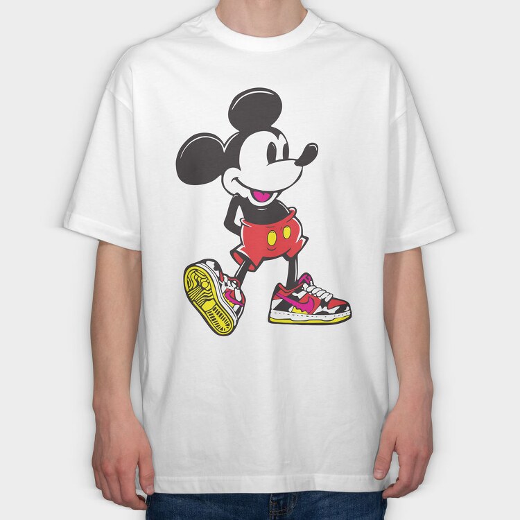 Mickey Sneaker Dreams, Tricou Oversize Barbati (Unisex)