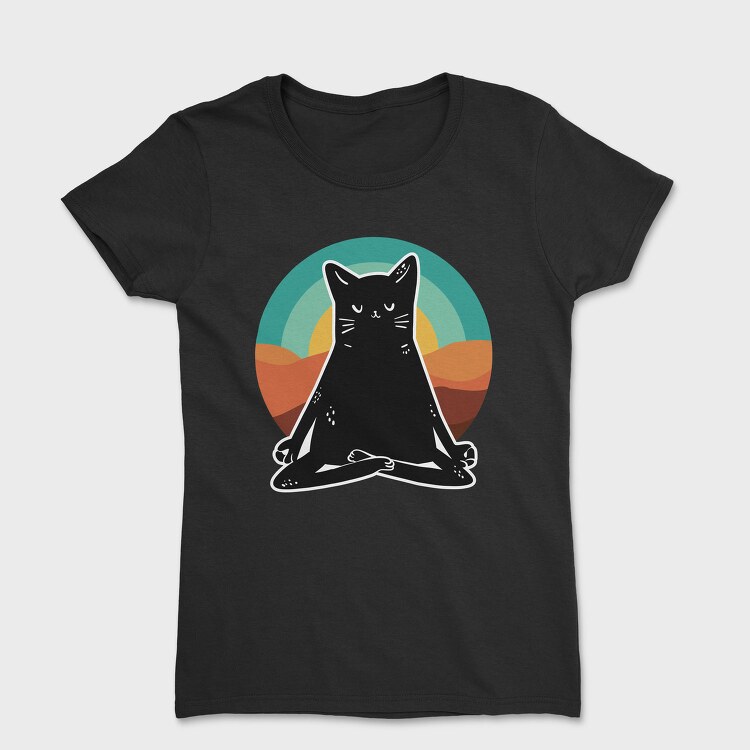 Yoga Cat 2, Tricou Femei