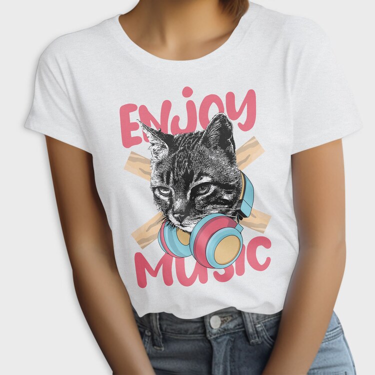 Cat Music Vibes, Tricou Femei