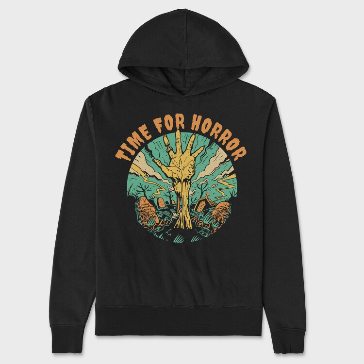 Zombie Hand Time for Horror, Hanorac Oversize Barbati (Unisex)