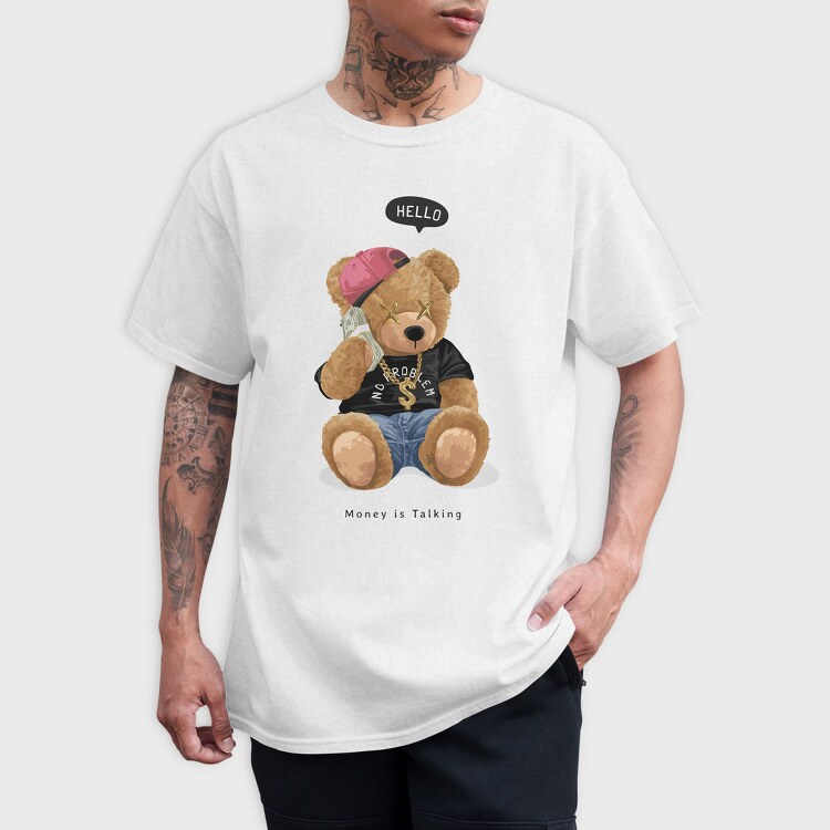 Teddy Streetwear Vibes, Tricou Barbati (Unisex)