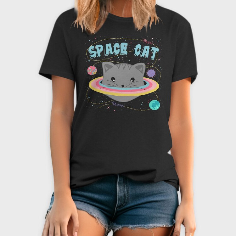 Space Cat Dreams, Tricou Barbati (Unisex)