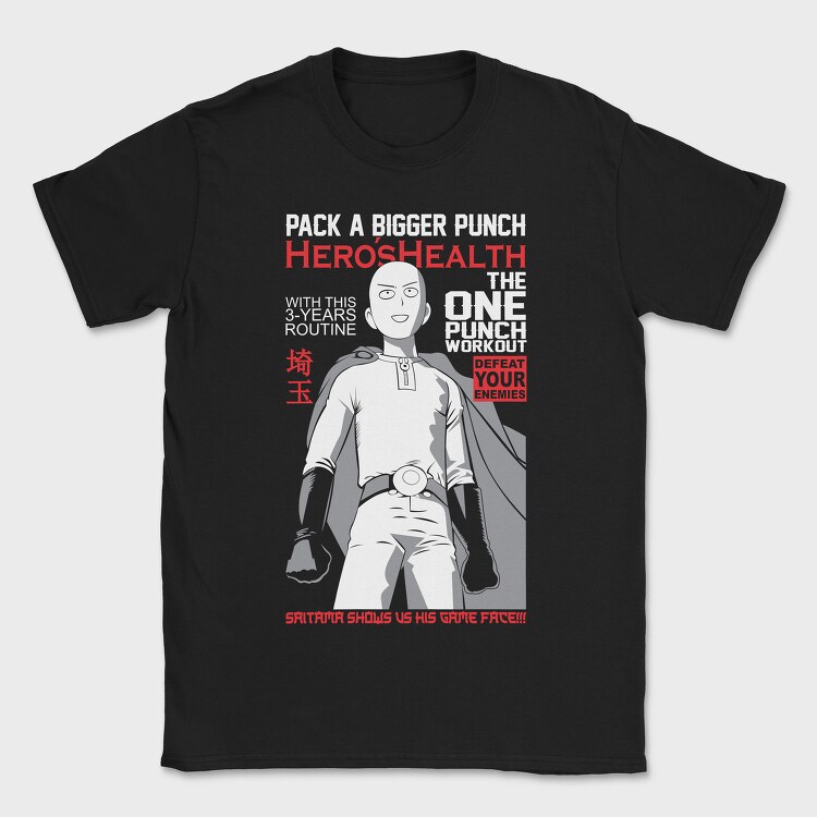 One Punch Man 2, Tricou Barbati (Unisex)