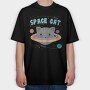 Space Cat Dreams, Tricou Oversize Barbati (Unisex)