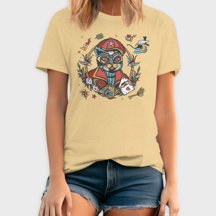 Cat Pirate Dreams, Tricou Barbati (Unisex)