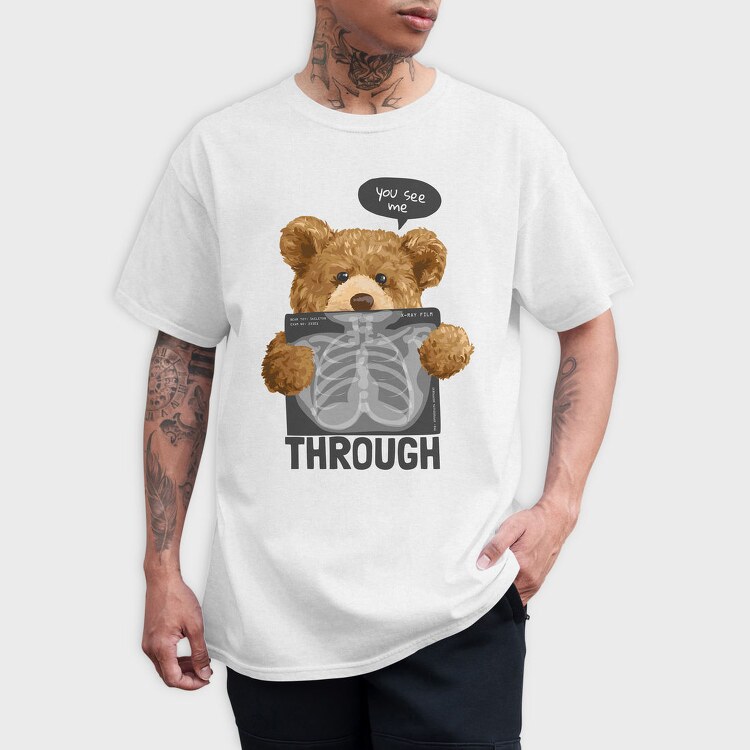 Teddy X-Ray Vibes, Tricou Barbati (Unisex)