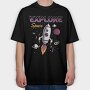 Space Explorer Rocket Ship, Tricou Oversize Barbati (Unisex)