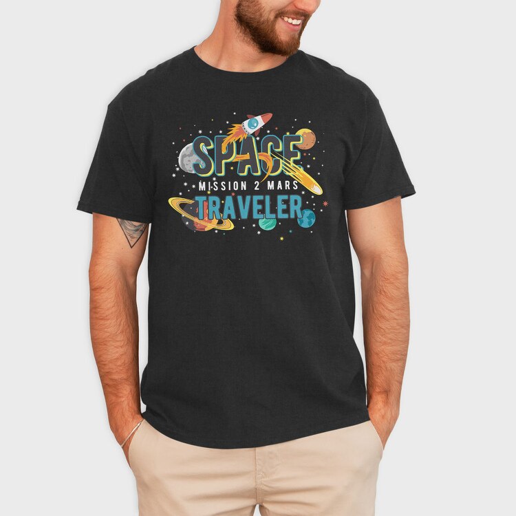 Space Explorer Vibes, Tricou Barbati (Unisex)