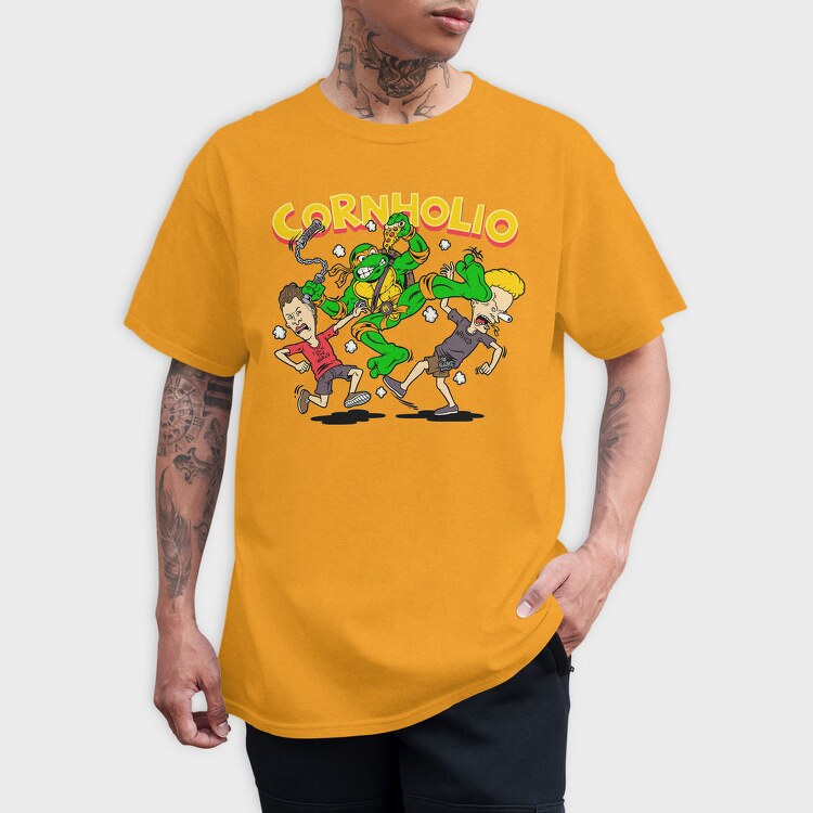 Teenage Mutant Ninja Pizza, Tricou Barbati (Unisex)