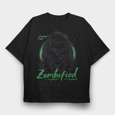 Zombified, Tricou Oversize Barbati (Unisex)