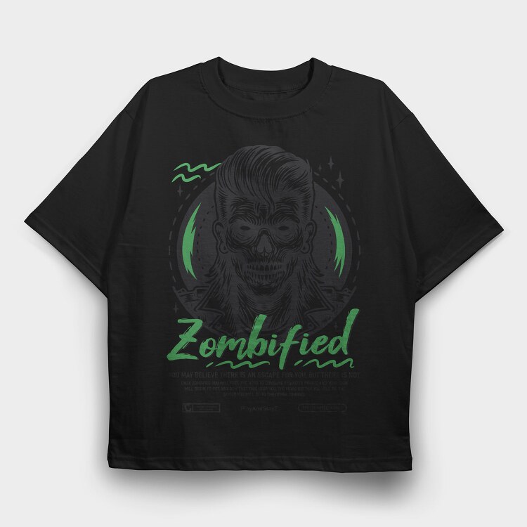 Zombified, Tricou Oversize Barbati (Unisex)