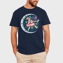 Space Flamingo Astronaut, Tricou Barbati (Unisex)