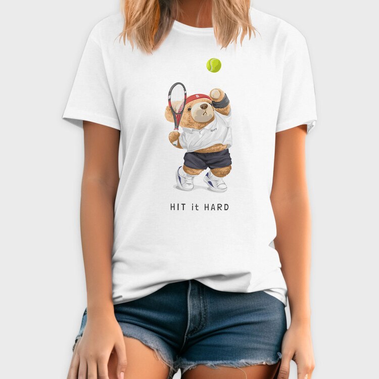 Tennis Bear Ace, Tricou Barbati (Unisex)
