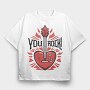 You Rock Love Guitar, Tricou Oversize Barbati (Unisex)