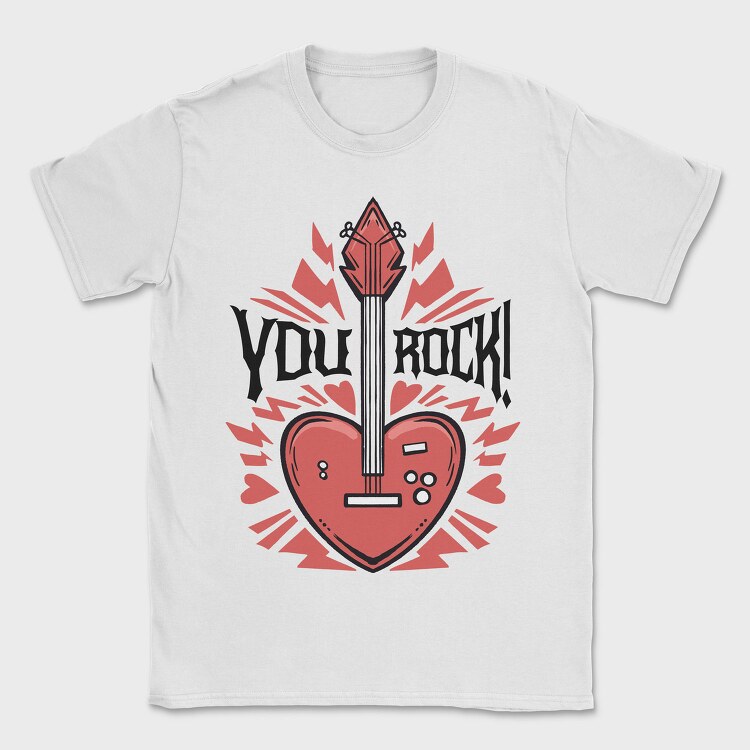 You Rock Love Guitar, Tricou Barbati (Unisex)
