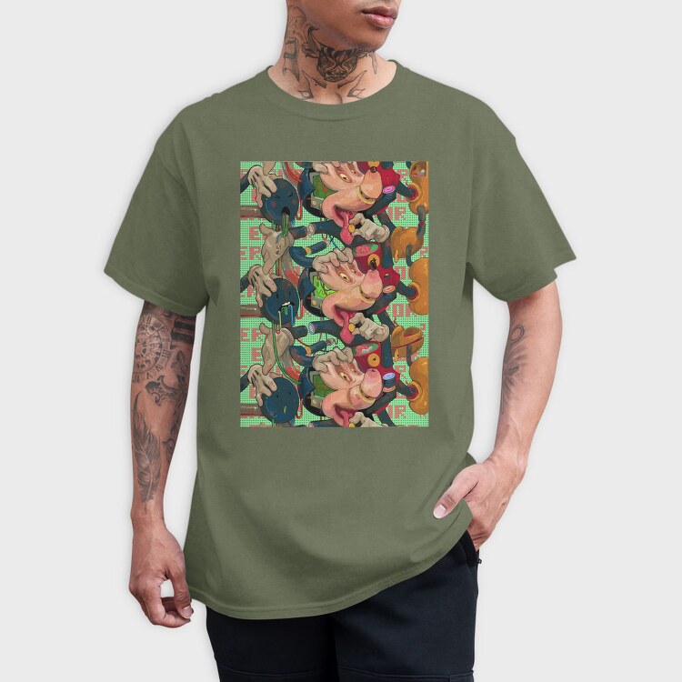 Cyberpunk Chaos, Tricou Barbati (Unisex)