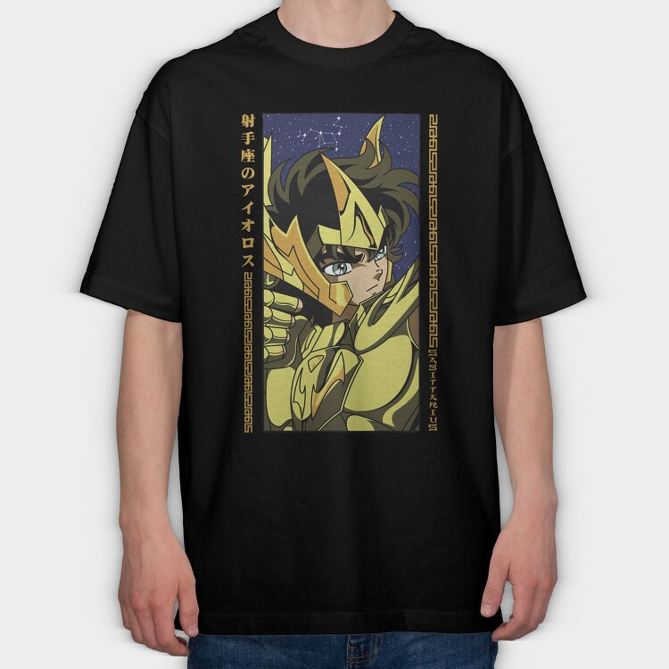 Saint Seiya 10, Tricou Oversize Barbati (Unisex)