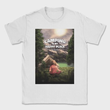Yoga Camping, Tricou Barbati (Unisex)