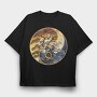Yingyang Tree of Life, Tricou Oversize Barbati (Unisex)