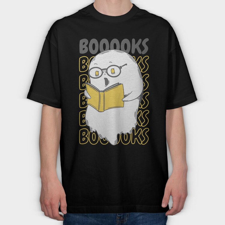 Yellow Book Ghost, Tricou Oversize Barbati (Unisex)