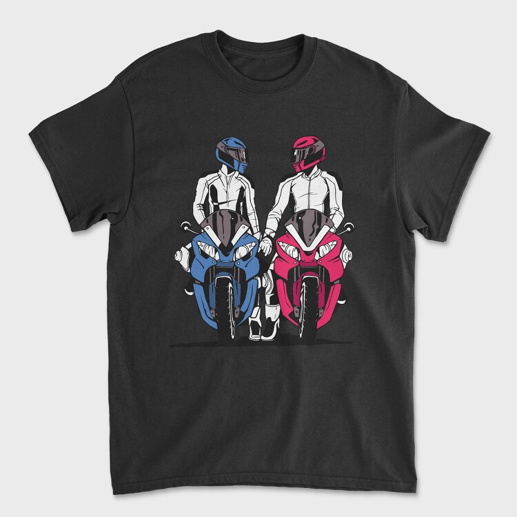 Motorcycle Duo, Tricou Barbati (Unisex)